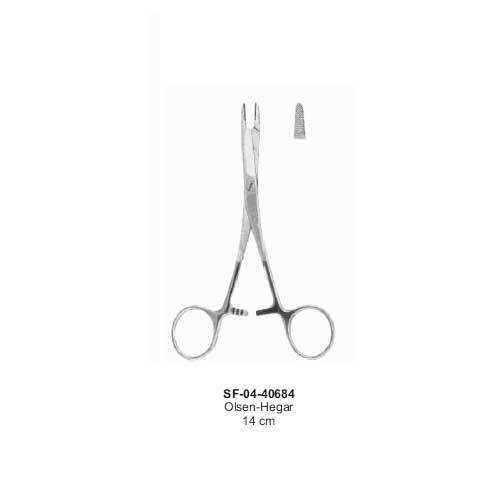 Olsen Hegar Instrument - Stainless Steel, 14 cm | Precise Grip, Smooth Action, Sterilizable, Polished Finish