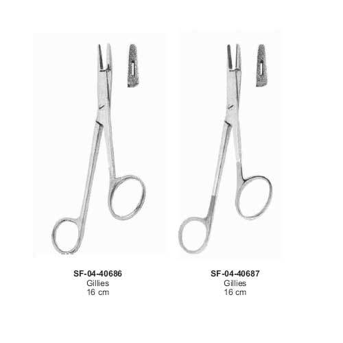 Gillies 16 cm - Stainless Steel, 16 cm | Precision Grip, Fine Points, Surgical Use, Autoclavable, Polished Finish