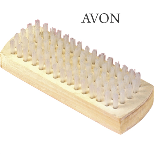 Wooden Cloth Washing Scrub Brush - Color: Cream