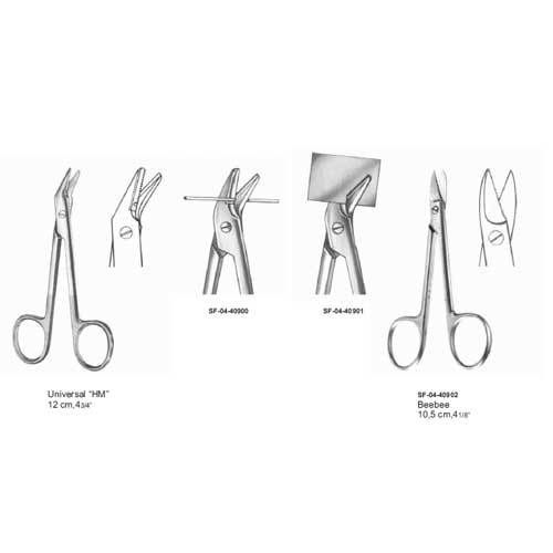 Universal HM 12 cm, 43/4", Beebee 10.5 cm, 41/8" - Stainless Steel, Sharp Blades | Precise Cuts, Ergonomic Ring Handle, Autoclavable