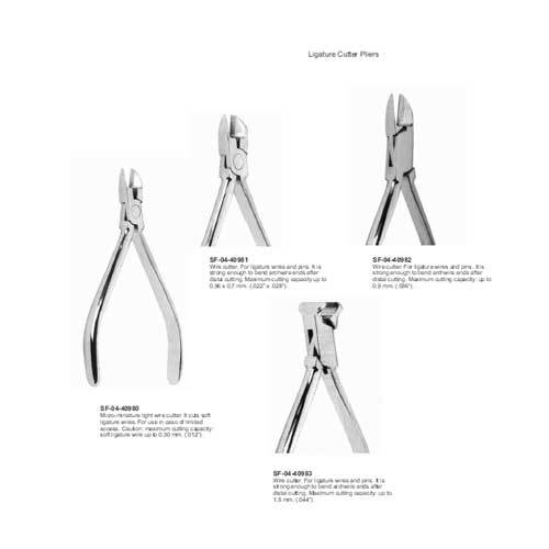 Micro-Miniature Light Wire Cutter. It Cuts Soft Ligature Wires. For Use In Caso Of Limited Access. Caution: Maximum Cutting Capacity: Soft Ligature Wire Up To 0,30 Mm. (.012A ).