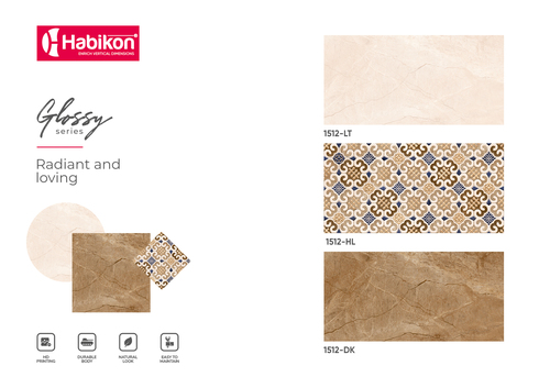 Ceramic Plain Wall Tiles Size: 300*600 Mm
