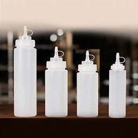 Squeeze Bottle Red / Yellow / Clear 1000 Ml - Material: Plastic