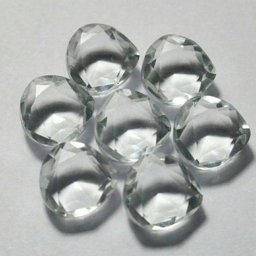 4mm Crystal Quartz Faceted Heart Loose Gemstones