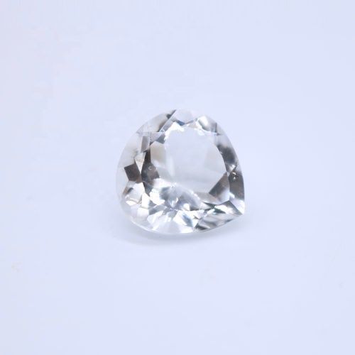 6mm Crystal Quartz Faceted Heart Loose Gemstones