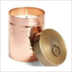 Hammered Tin Jar Candles