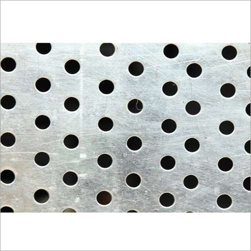 S S Perforated Sheet - Stainless Steel, 0.5-8 Millimeter Thickness, Silver Color | Ideal for Industrial Applications