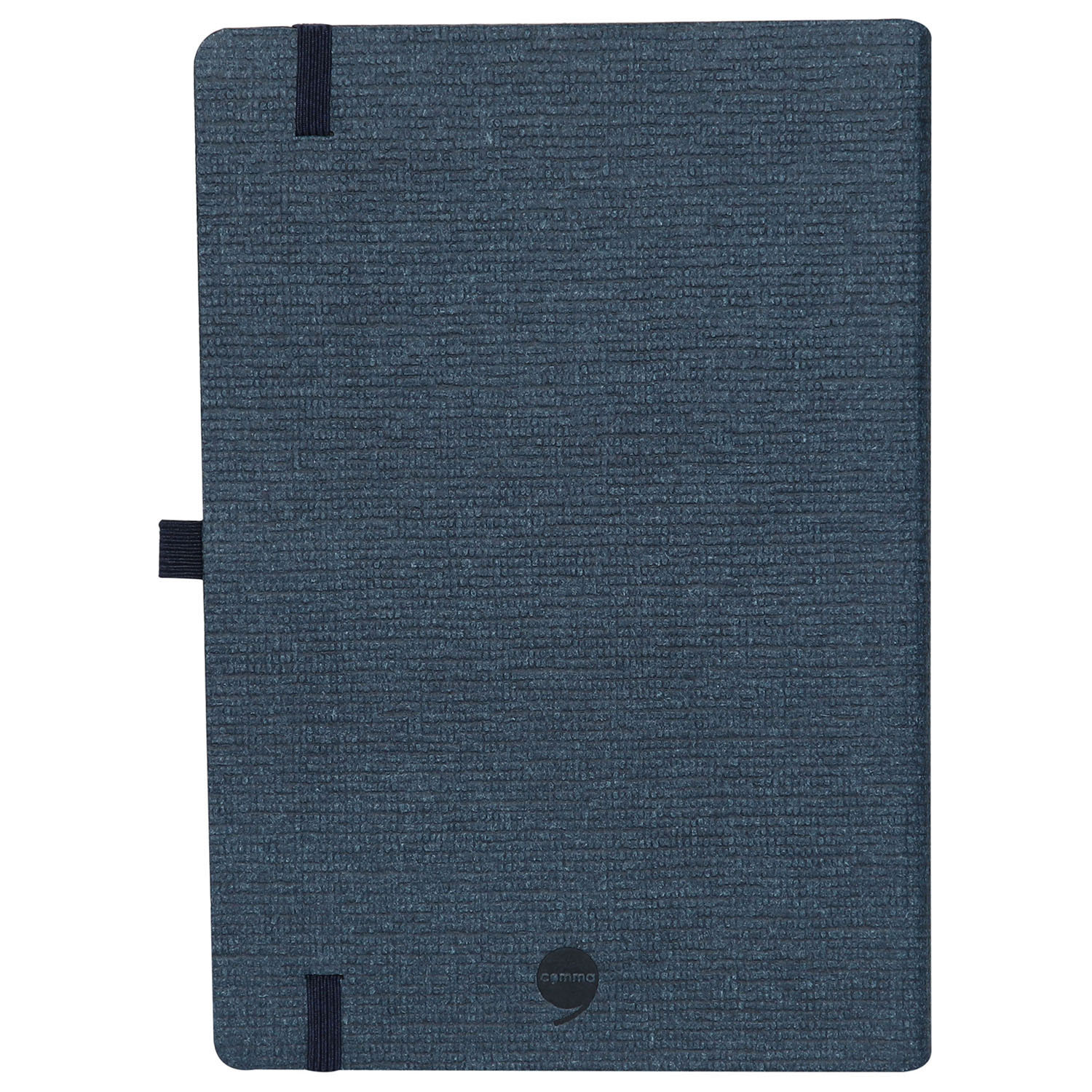 Comma Abaca - A5 Size - Hard Bound Notebook (Navy Blue)