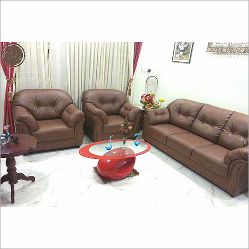 Durable Choco Seat 3 + 2 Seater Leather Sofa Set
