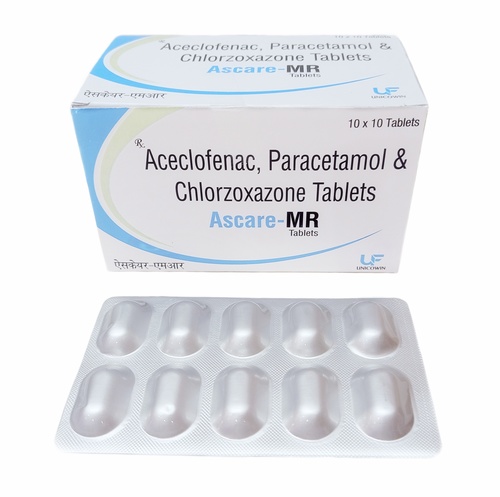 Aceclofenac (100Mg) + Paracetamol (325Mg) + Chlorzoxazone (500Mg) Tablets General Medicines