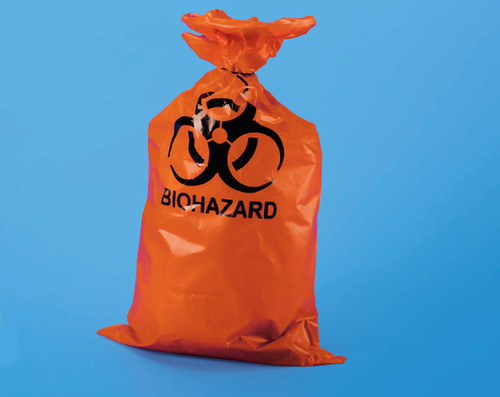 Tarsons Autoclavable Biohazard Bags - PP Material, Thick & Strong, Bright Red Color | High Temperature Resistant, Clearly Labeled Biohazard Warnings