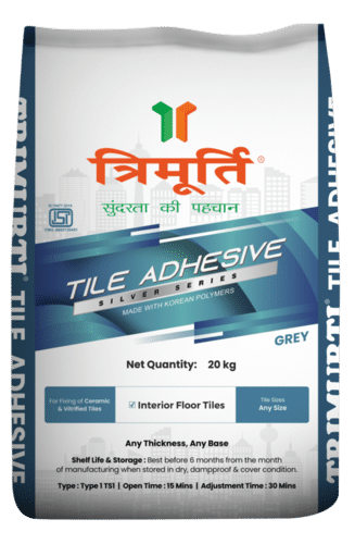 Avoid The Risk Of Brick Falling Trimurti 20 Kg Silver Series Tile Adhesive