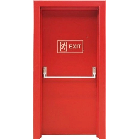 Red Manual Open Fire Retardant Door