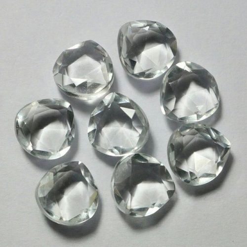 12mm Crystal Quartz Faceted Heart Loose Gemstones