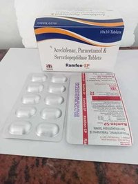 Aceclofenac 100mg + Paracetamol 325mg + Serratiopeptidase 15mg