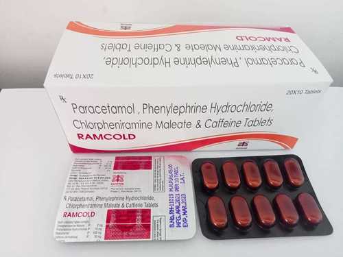 Paracetamol + Phenylephrine + Cetrazine +Caffeine