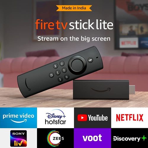 All-new Fire TV Stick Lite with Alexa Voice Remote Lite | Stream HD Quality Video | No power and volume buttons | By CRIMSON COMMUNICARE LLP