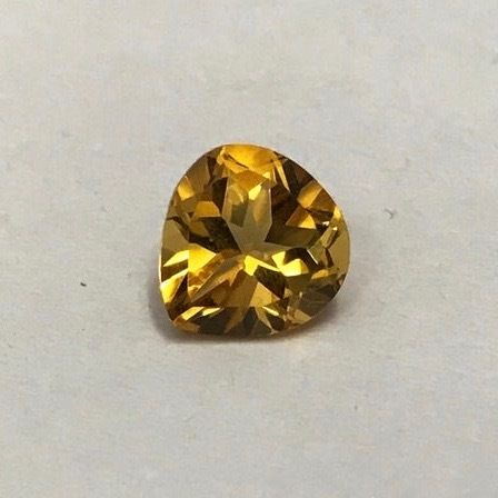 4mm Citrine Faceted Heart Loose Gemstones