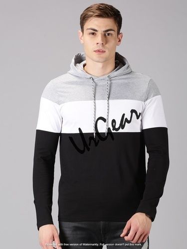 Mens Hooded T Shirt