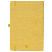 Comma Abaca - A5 Size - Hard Bound Notebook (Yellow)