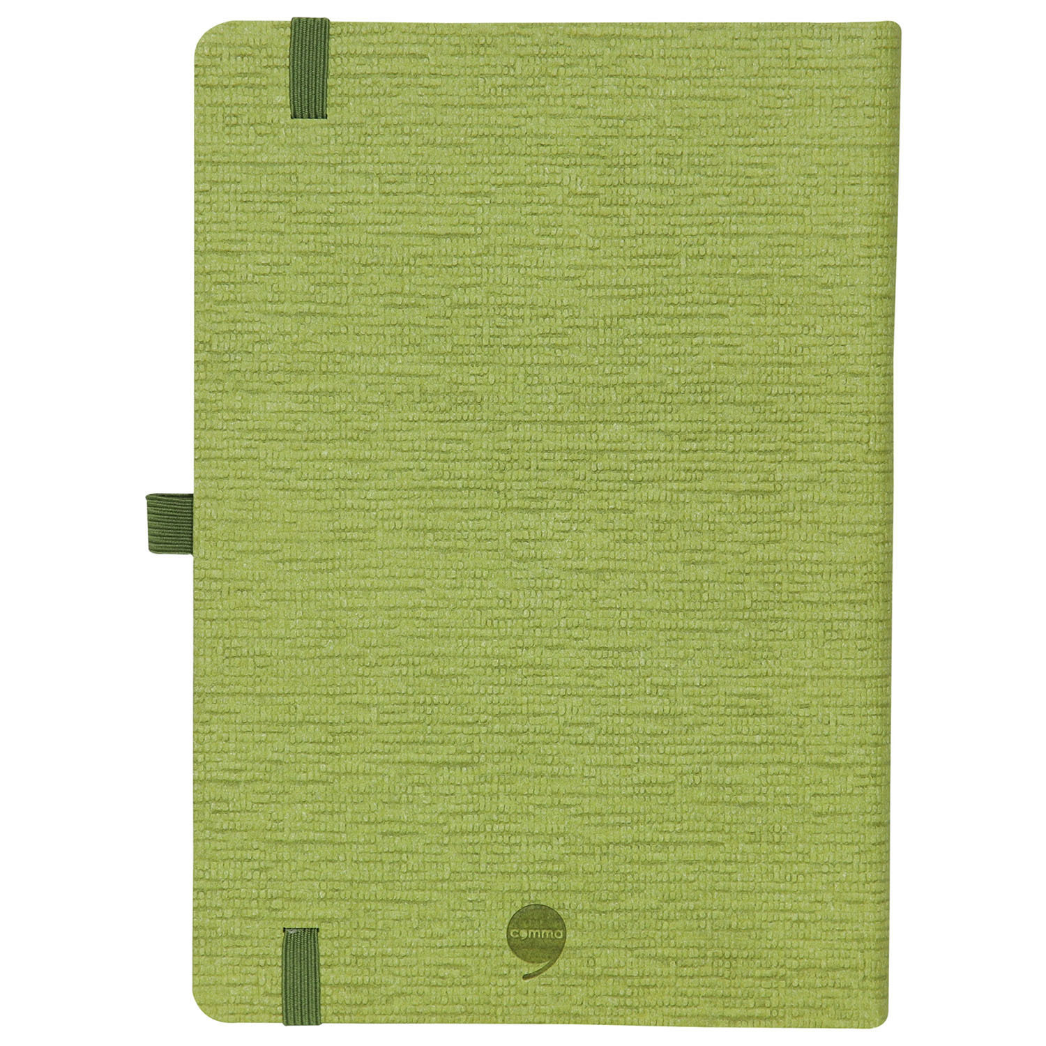 Comma Abaca - A5 Size - Hard Bound Notebook (Green)