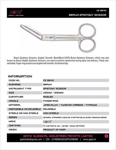 Braum Epistomy Scissor