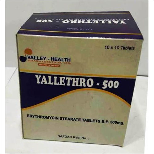 Yellethro-500 (Erythromycin Stearate Tab Bp 500 Mg)