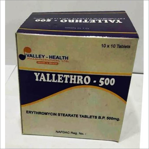 Yellethro-500 (Erythromycin Stearate Tab BP 500 Mg)