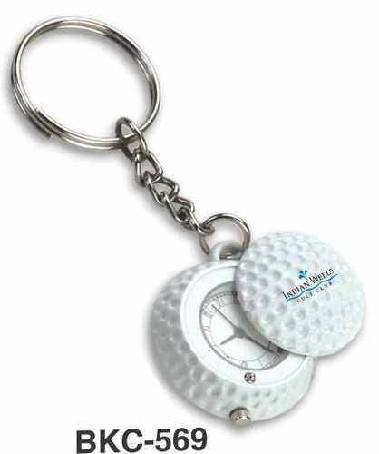 Golf Ball Keychain with Watch