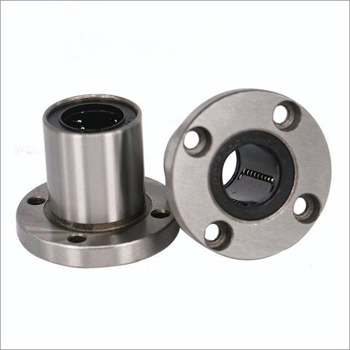 Silver Round Flange Linear Bearing