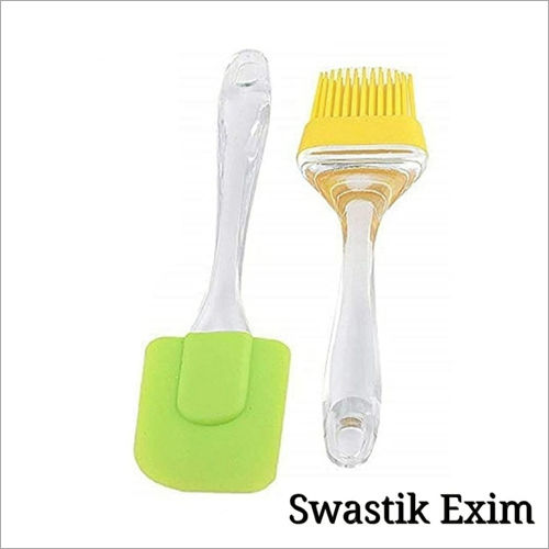 Silicon Spatula and Oil Brush