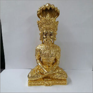 Gold Plated Paarshwanath Statue