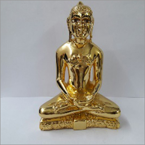 Gold Plated Mahavir Statue