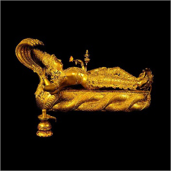 Gold Plated Vishnu Bhagwan