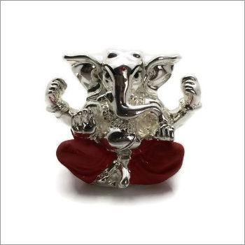 Silver Plated Vakratund Ganesha