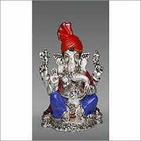 Silver Plated Satin Finish Ganesha