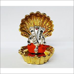Gold Plated Shell Ganesh