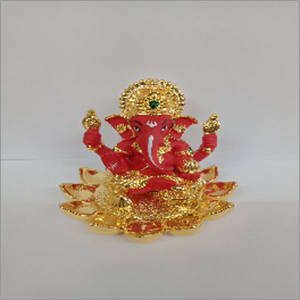 Gold Plated Lotus Ganesha