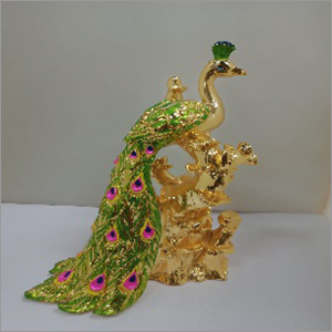 Gold Plated Decorative Peacock