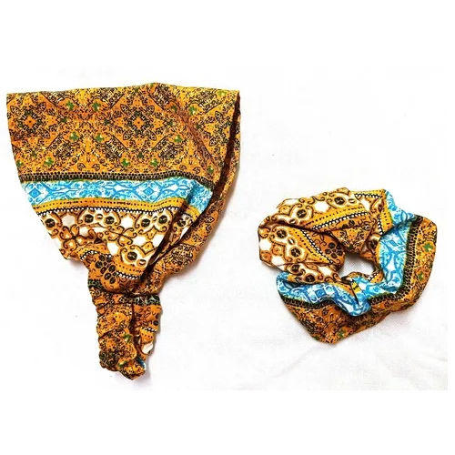 Printed Designer Headband And Scrunches