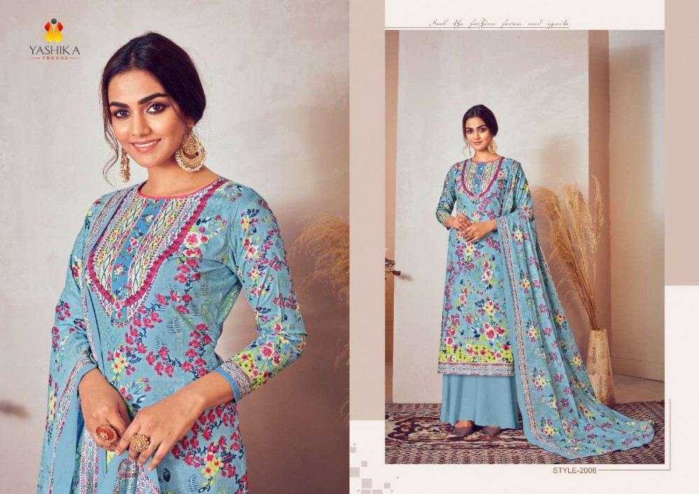 Yashika Trends Zulfat Vol-2 Lawn Cotton Flower Print Dress Material Catalog