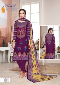 Akash Creation Noor E Shabnam Vol-7 Printed Cotton Dress Material Catalog