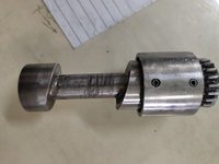 Cam Shaft - Steel, 100mm Length X 25mm Diameter | 20 Gear Teeth, Polished Finish, 0.5kg Weight, Engine Application