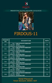 Deepsy Firdous Vol-11 Pakistani Style Salwar Suits Catalog