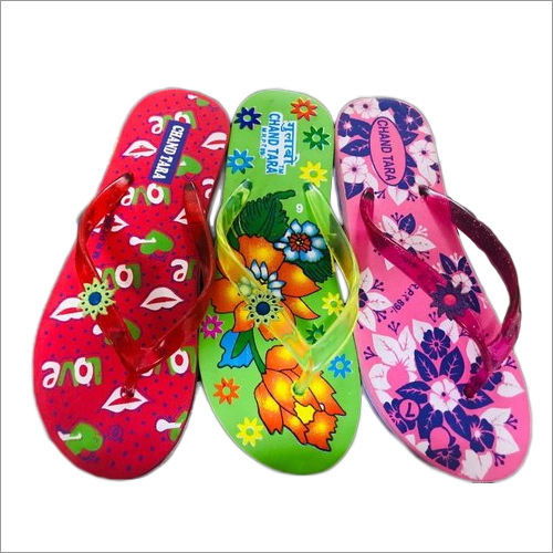 Ladies Designer Print Rubber Slipper