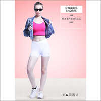 White Cycling Shorts
