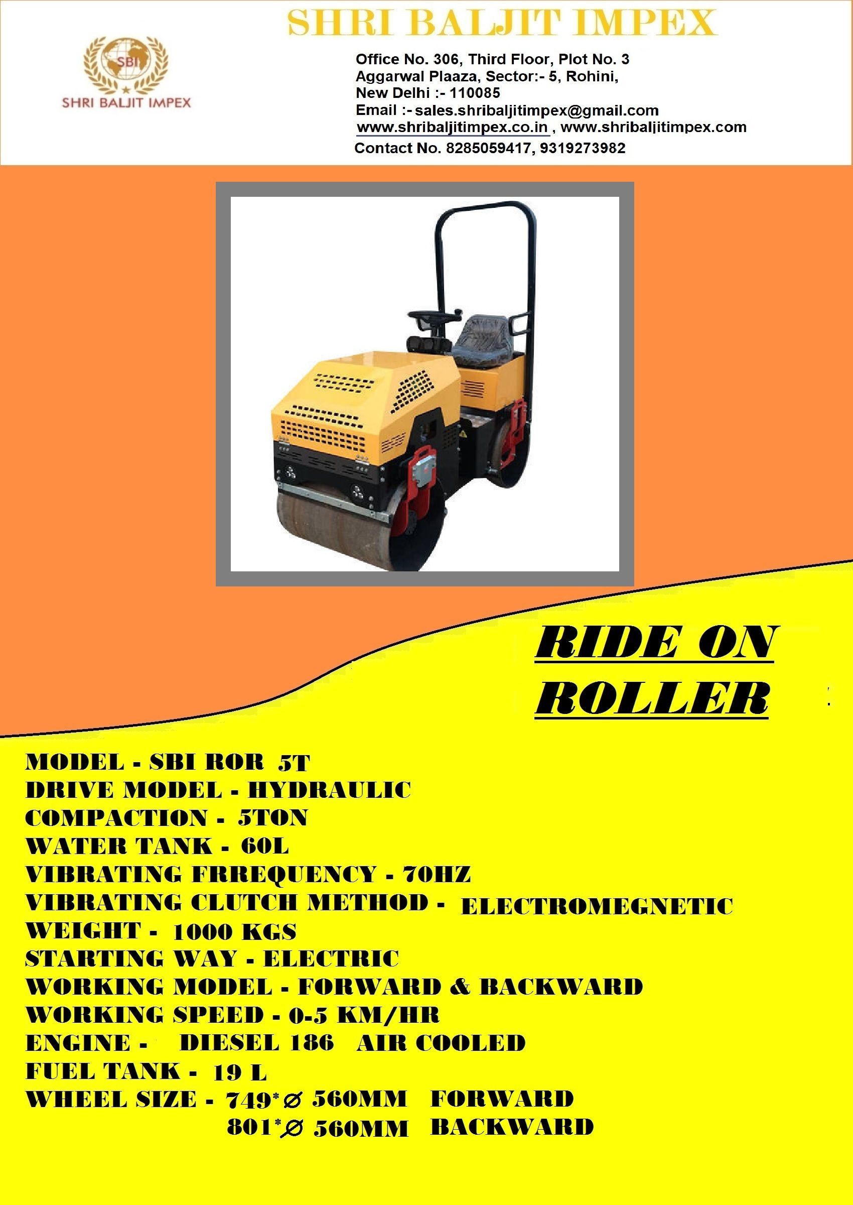 Road Roller Walk bihend rollar