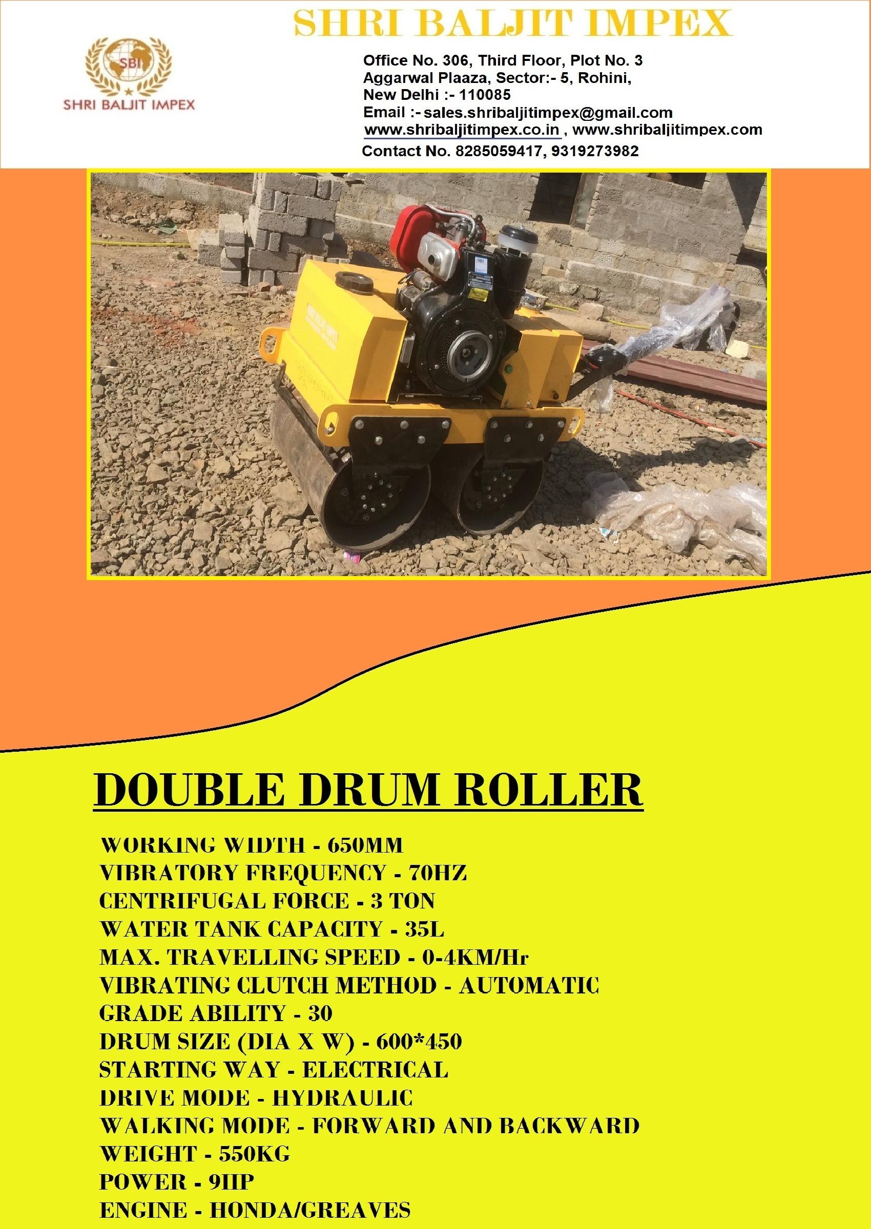 Road Roller Walk bihend rollar