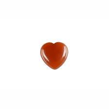 4mm Carnelian Heart Cabochon Loose Gemstones