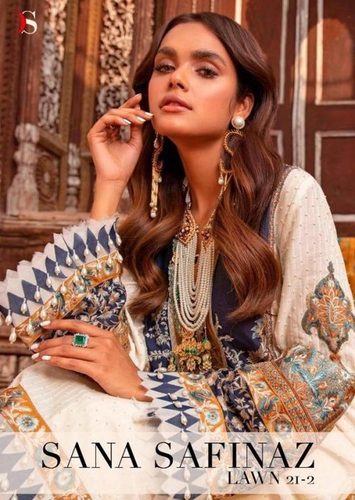 Multi Color Deepsy Suits Sana Safinaz Lawn Vol 21-2 Cotton Printed Pakistani Dress Material Catalog